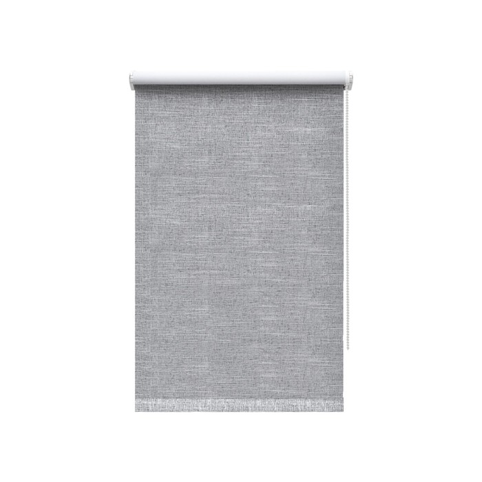 Рулонная штора Блэкаут «Каролина», 120х160 см, цвет серый