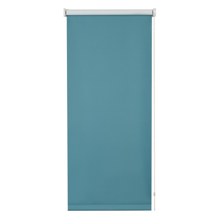 Рулонная штора Блэкаут «Плайн», 120х160 см, цвет бирюзовый