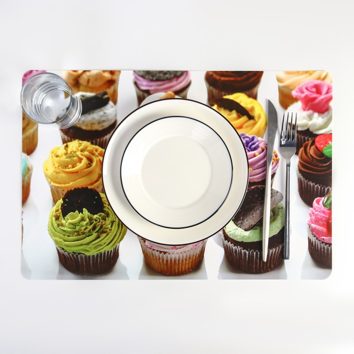 Салфетка кухонная "Пироженки" 42х27 см