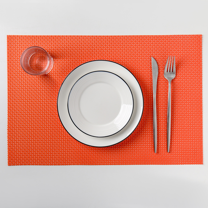 Салфетка кухонная "Рассвет" 45х30 см, цвет красный