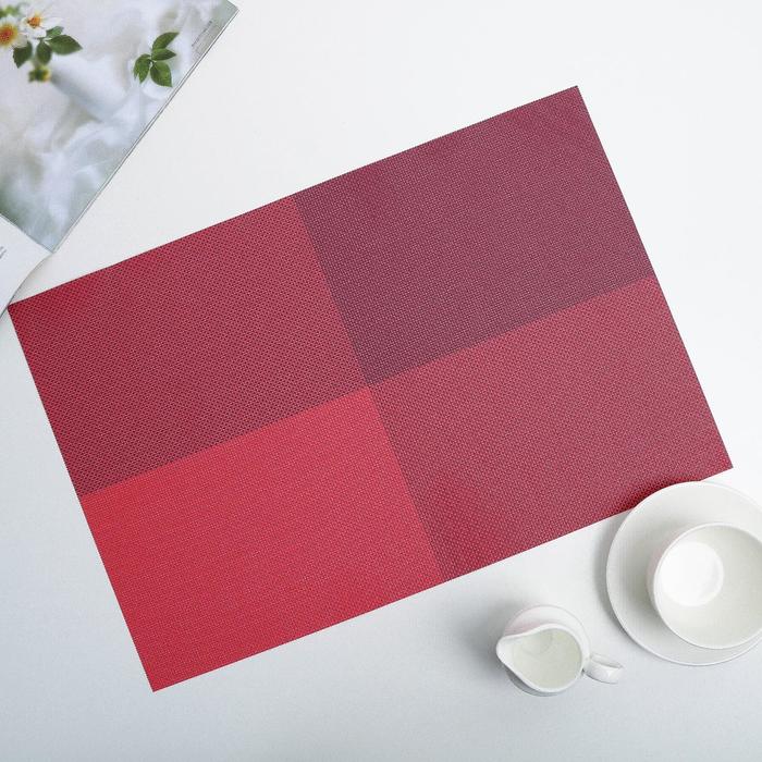Салфетка сервировочная на стол «Настроение», 45×30 см, цвет красный салфетка сервировочная на стол грани 45×30 см цвет серебряный