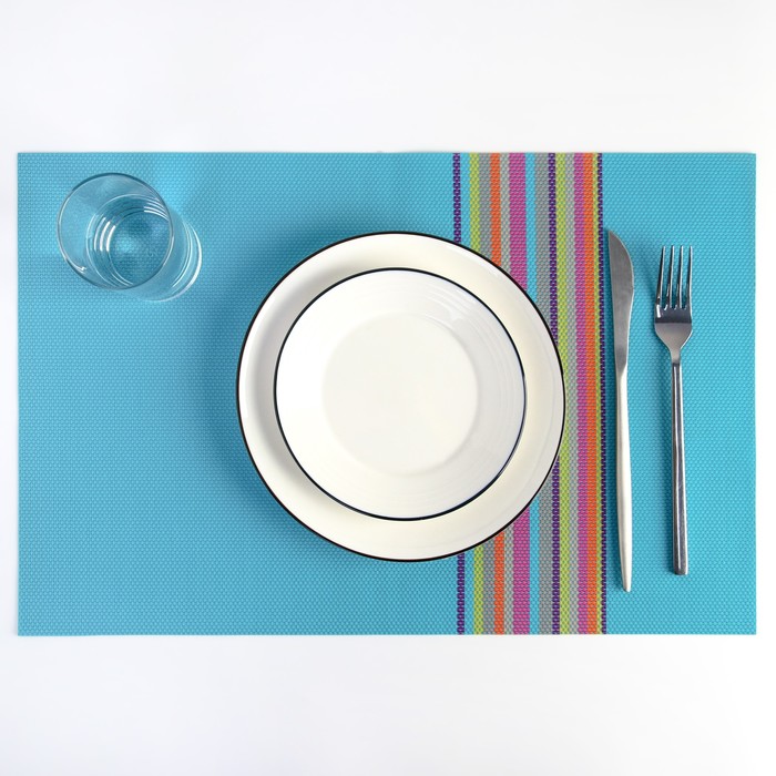 Салфетка кухонная "Спектр" 45х30 см, цвет голубой