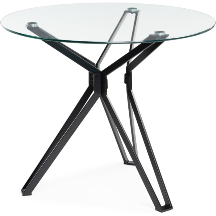 Стол стеклянный Roko металл, черный 80x80x75 см