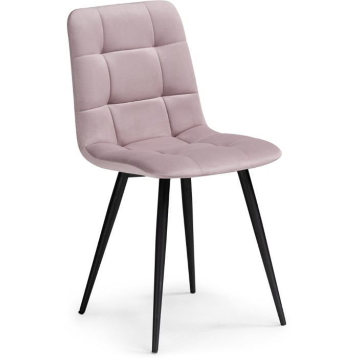 

Стул на металлокаркасе Чилли К металл/велюр, черный/розовый 44x50x85 см