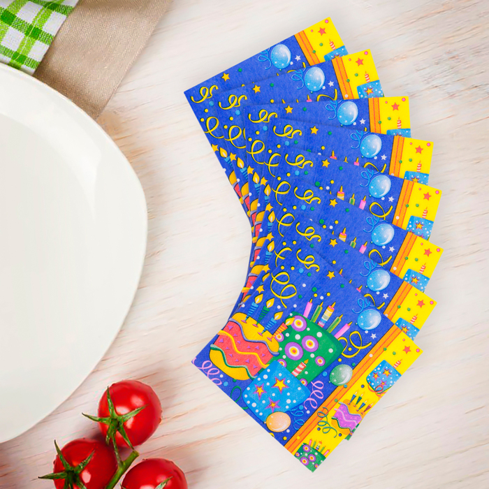 Салфетка 25*25 &quot;Торт&quot; (набор 20 штук)