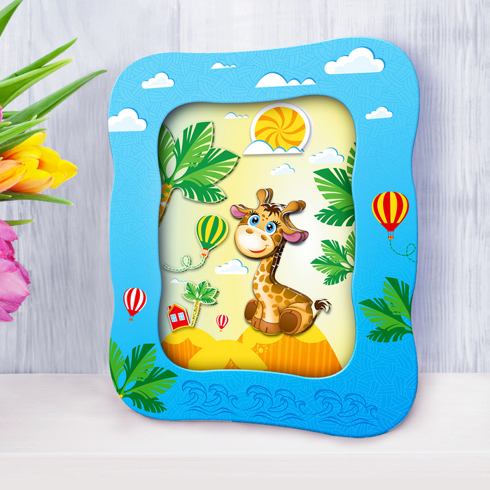 3D картина - объемная аппликация "Счастливый жираф"