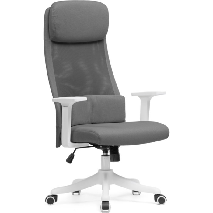 Компьютерное кресло Salta пластик/ткань, белый/серый 65x65x110 см