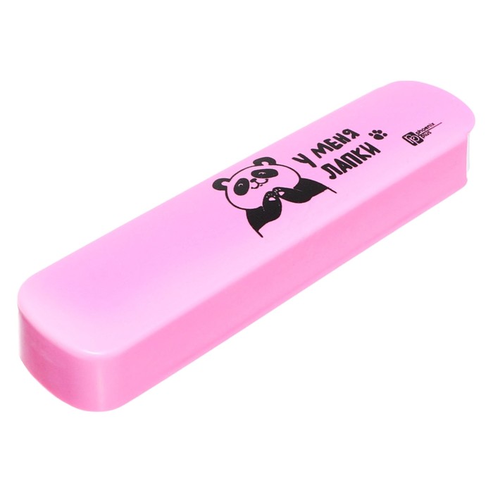 Пенал пластиковый футляр 4519722 Феникс Панда дев роз 65343 97₽