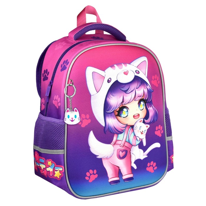 Рюкзак каркасный Феникс 375275145 Чиби дев фиолет 64617 4381₽