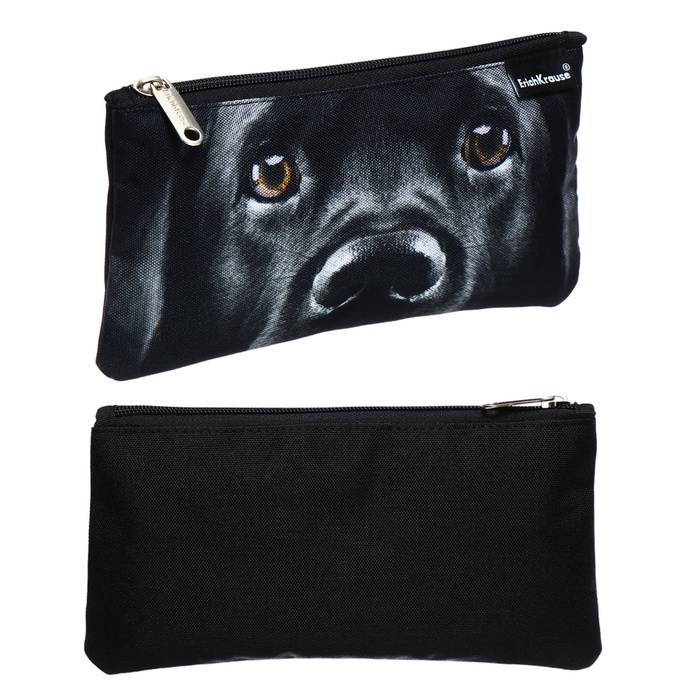 Пенал мягкий 1 отделение 120 х 220 мм плоский ErichKrause Black Dog 60440 286₽