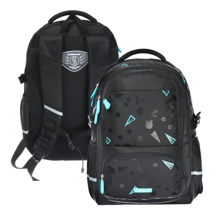 

Рюкзак школьный эргоном.спинка Erich Krause SchoolLine 23L 48*30*16.5 Black Style 58714