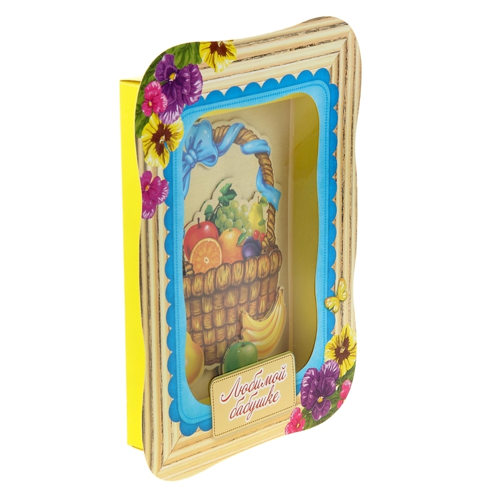 3D картина - объёмная аппликация "Любимой бабушке"