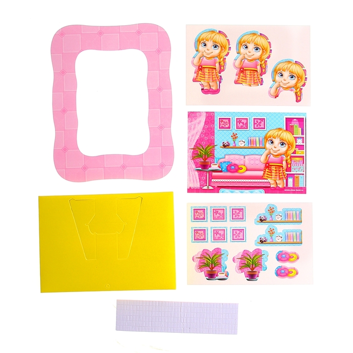 3D картина - объемная аппликация "Моя куколка"