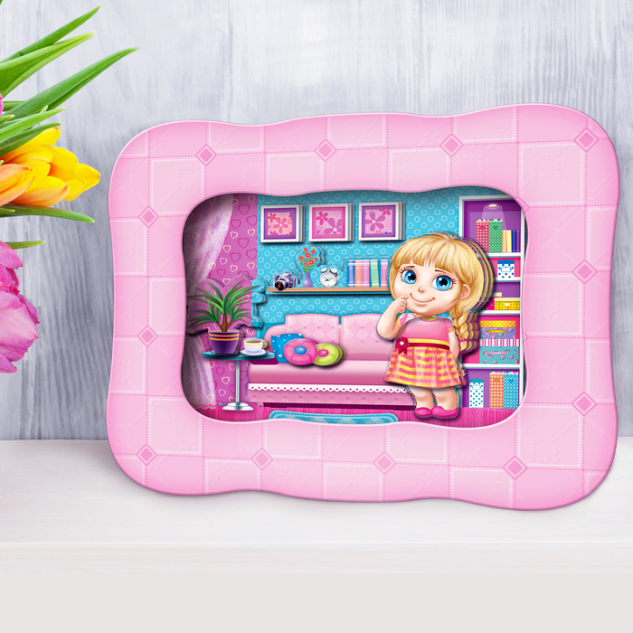 3D картина - объемная аппликация "Моя куколка"