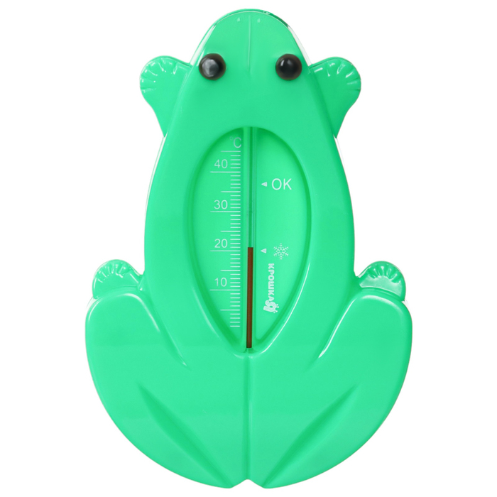 Термометр для ванной «Лягушка», цвет зеленый