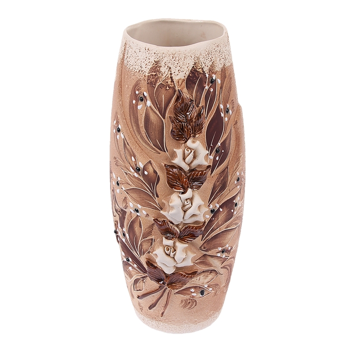 Ваза "Феникс" средняя, лепка, шамот