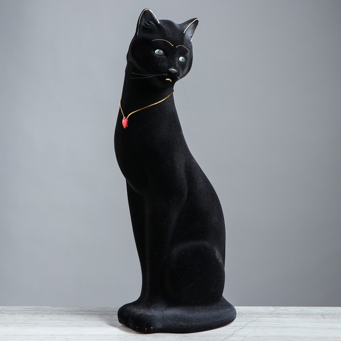 Копилка "Кошка Джесси" флок, чёрная