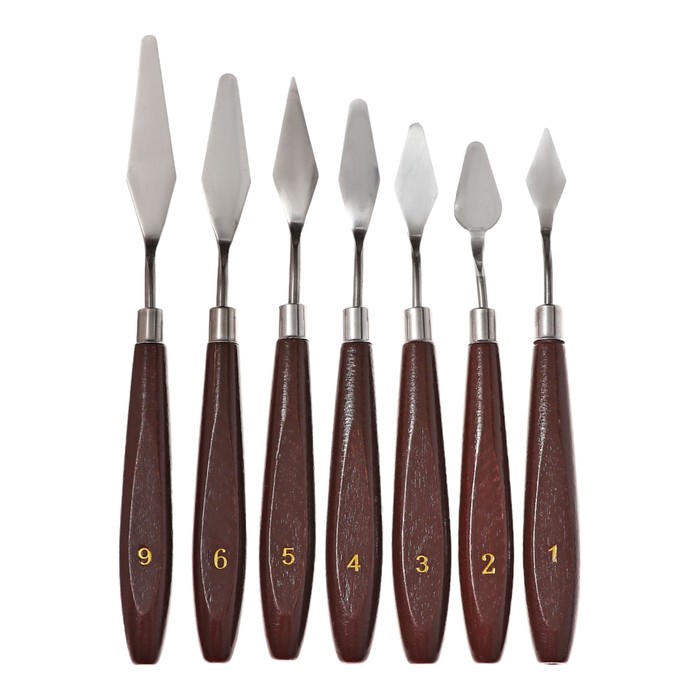 Набор мастихинов для художника 7 предметов 1234569 642₽