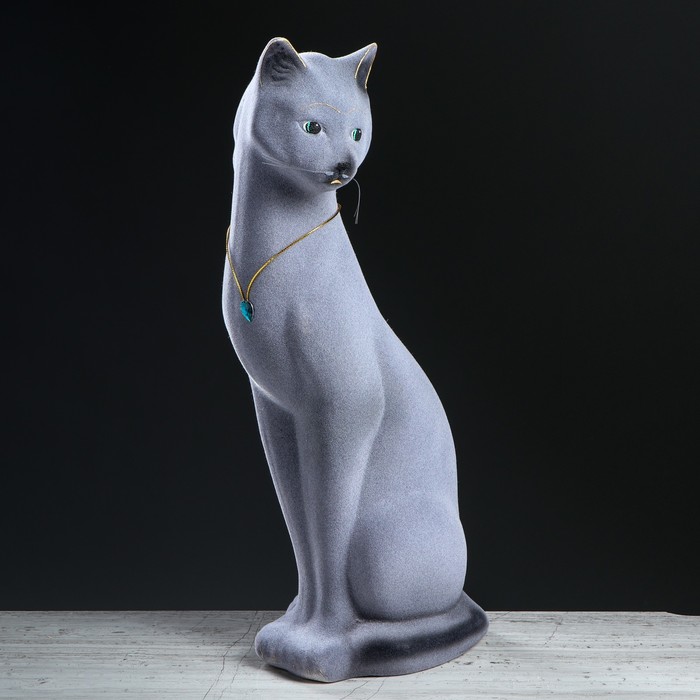 Копилка "Кошка Джесси" флок, серая