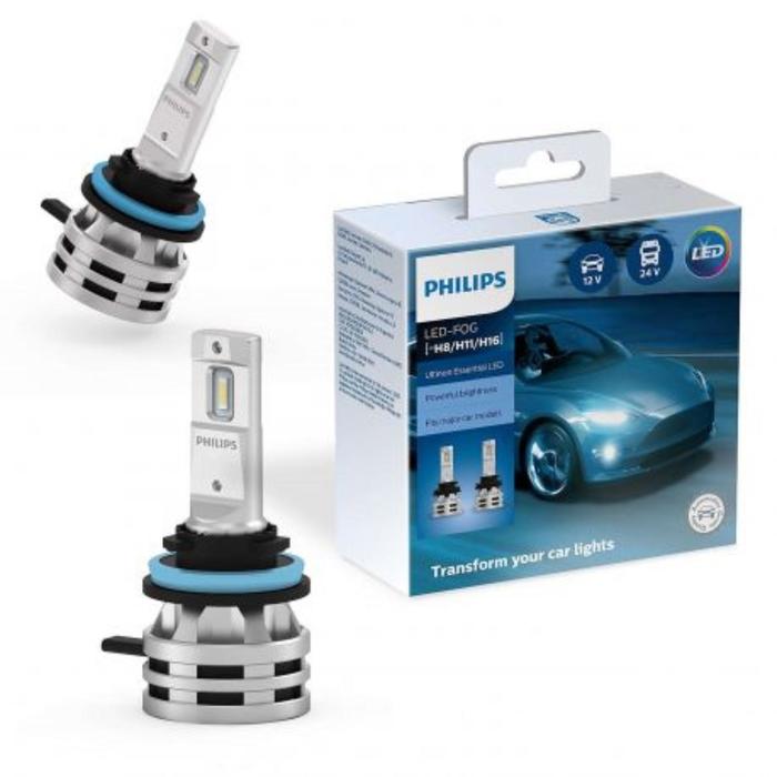 

Лампа Philips H11 /H8/H16 12/24V-LED 6500K 24W Ultinon Essential LED Fog, 2 шт, 11366UE2X2