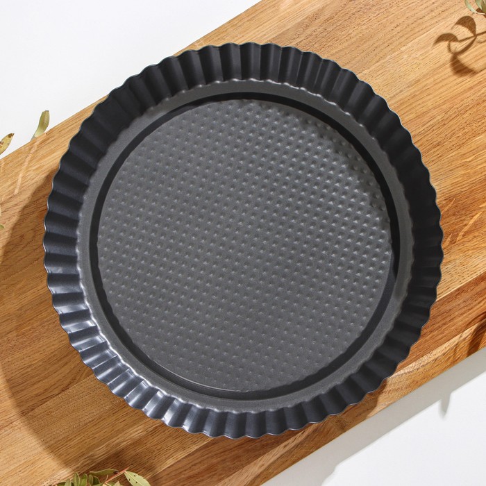 Форма для выпечки 27 см "Жаклин. Рифленый круг", антипригарное покрытие