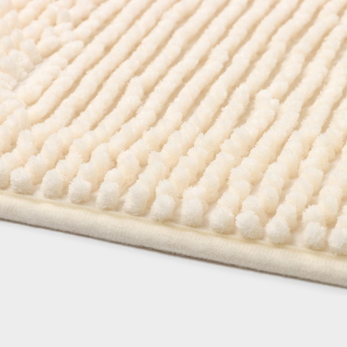 Коврик для ванной "Букли", цвет бежевый