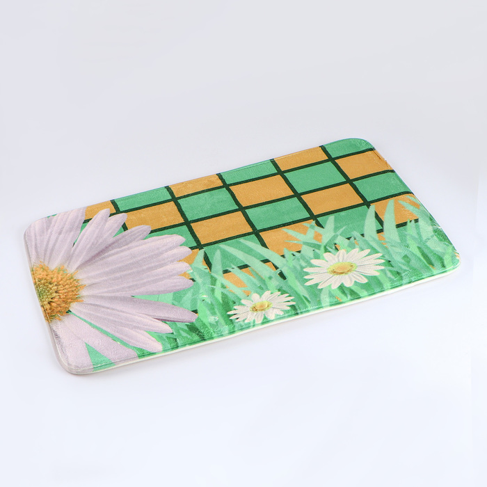 Набор ковриков для ванной и туалета "Ромашки" 2 шт