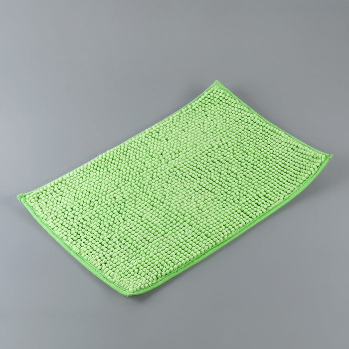Коврик для ванной "Букли", цвет зеленый