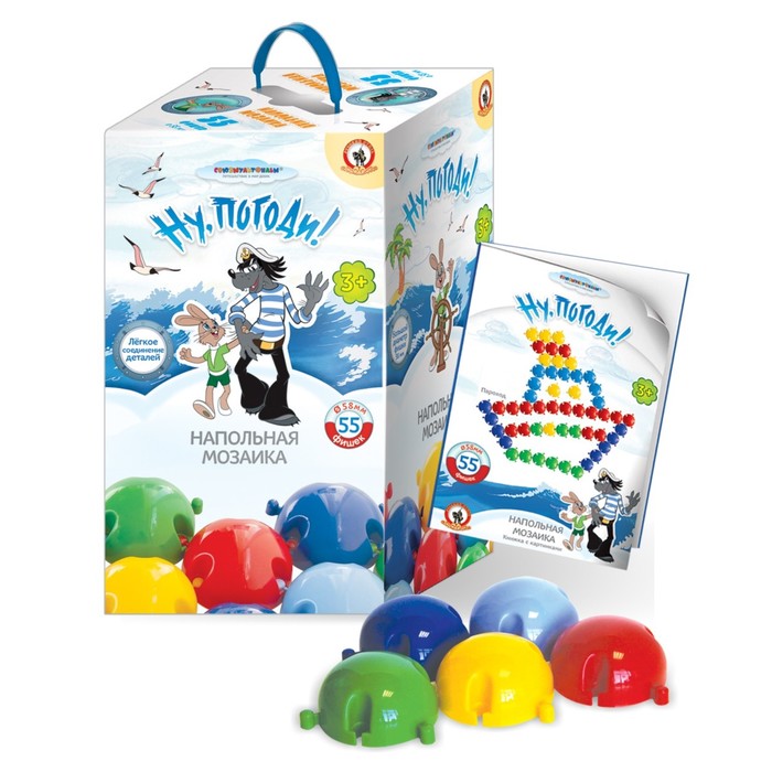 Мозаика напольная «Ну, погоди!», 55 элементов