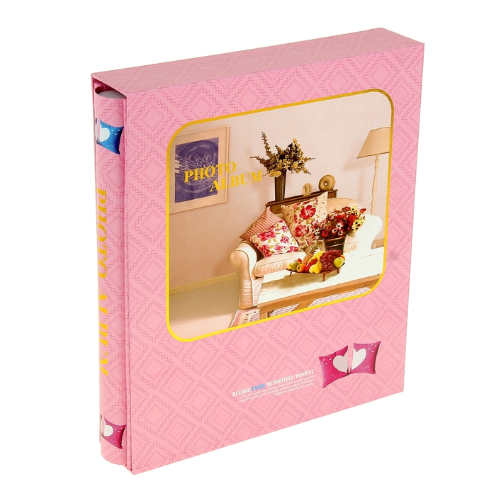 Фотоальбом на 200 фото 10х15 см "Гостиная" в коробке, МИКС