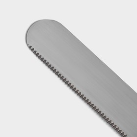 Нож для бисквита мелкие зубцы, рабочая поверхность 35 см, деревянная ручка от Сима-ленд