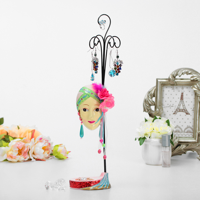 Подставка для детской бижутерии "Маска" 36*9*8, цвет МИКС