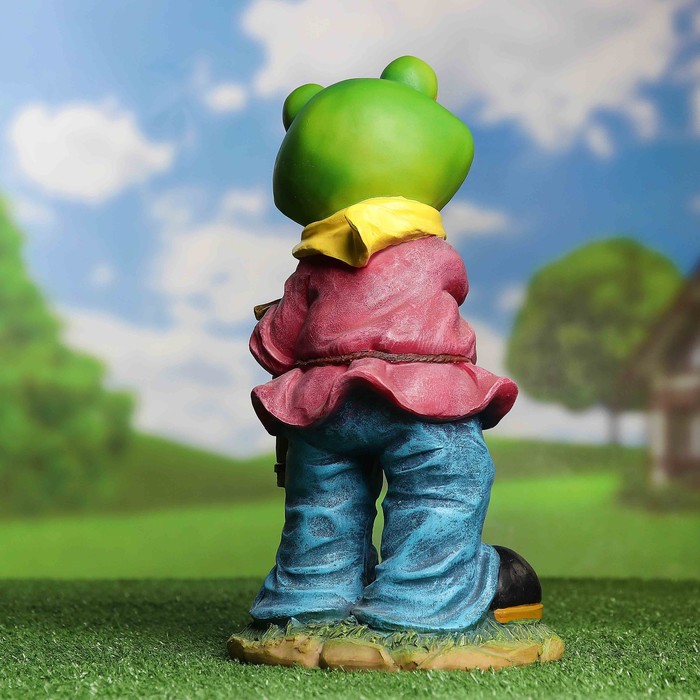 Садовая фигура "Лягушонок с ведром"