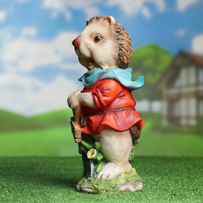 Садовая фигура "Ёжик с табличкой Welcome"