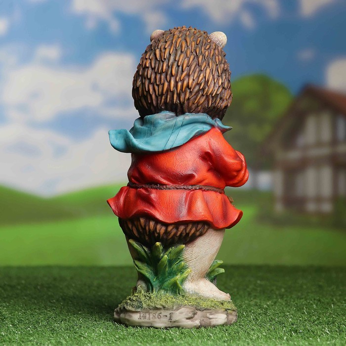 Садовая фигура "Ёжик с табличкой Welcome"