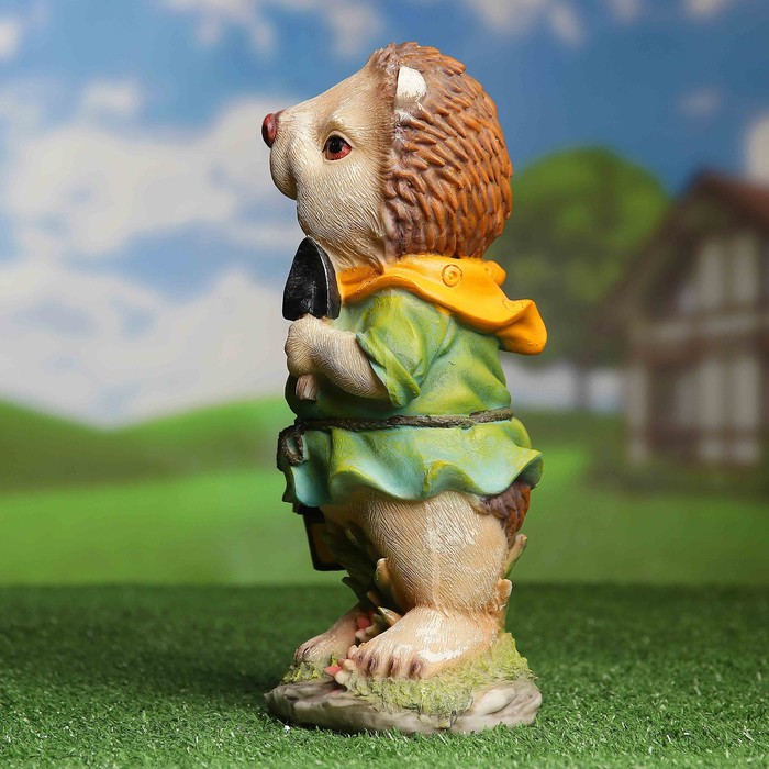 Садовая фигура "Ёжик с фонариком"