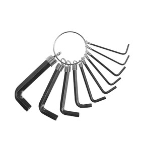 Набор ключей шестигранных на кольце ТУНДРА, 1.5 - 10 мм, 10 шт. Ош