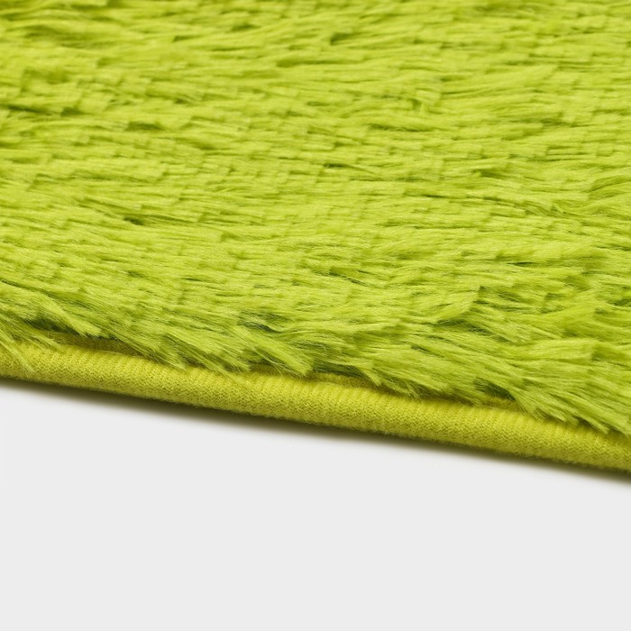Коврик прямоугольный «Пушистик», 40×60 см, цвет зелёный