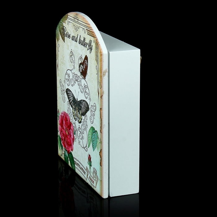 Ключница "Роза и бабочки"