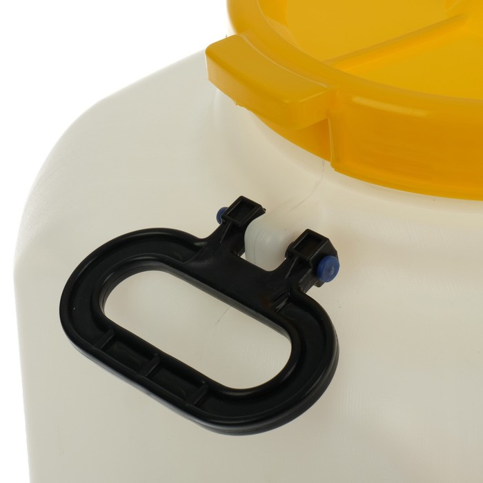 Фляга пищевая, 40 л, горловина 19 см, квадратная, белая