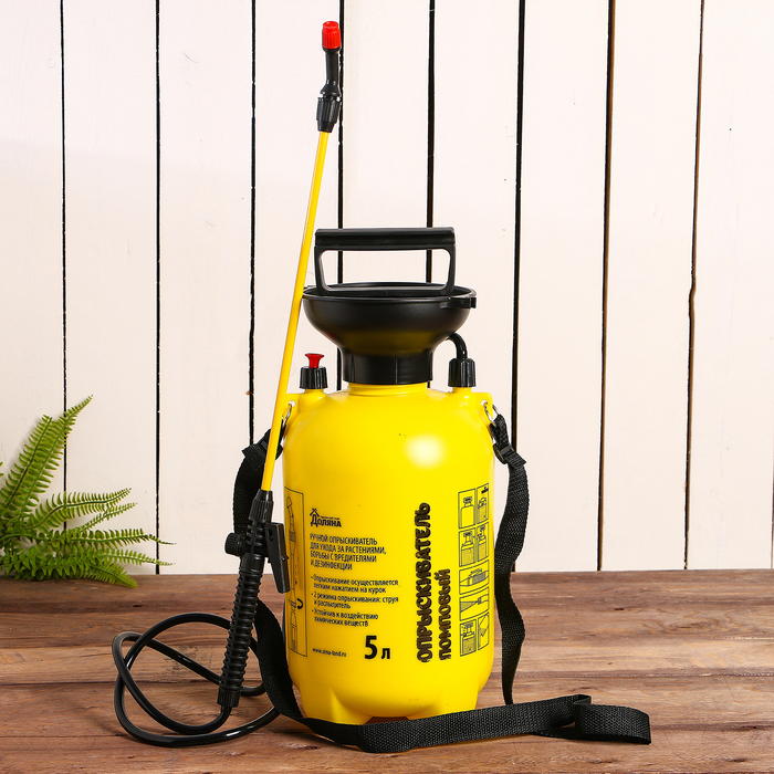 Опрыскиватель помповый, 5 л, с воронкой