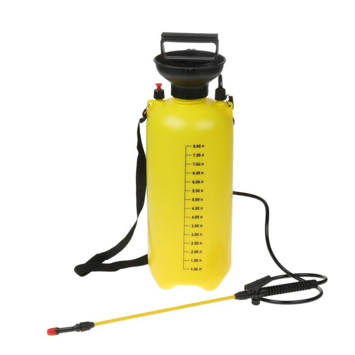 Опрыскиватель помповый, 8 л, с воронкой