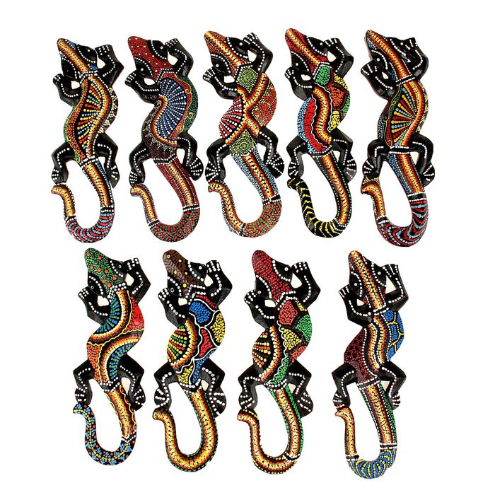 Сувенир "Ящерка цветная" малый МИКС