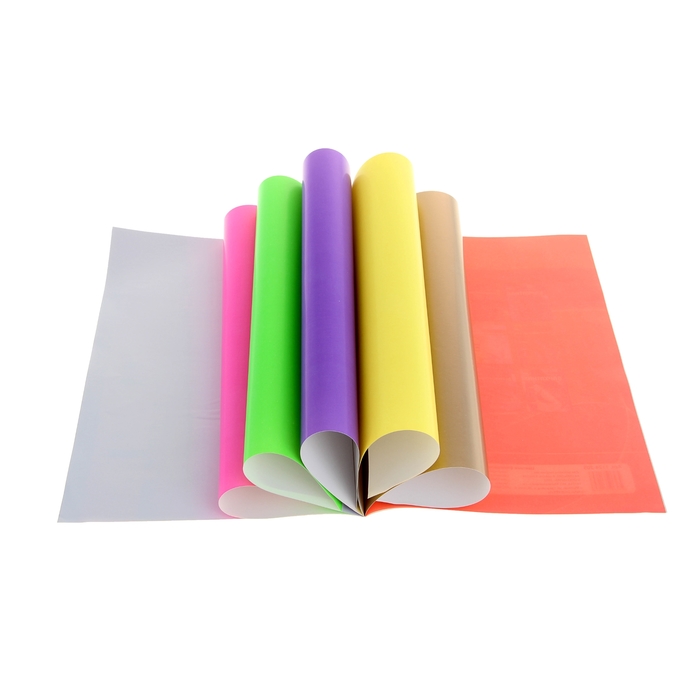 Бумага цветная флюоресцентная А4, 8 листов, 8 цветов