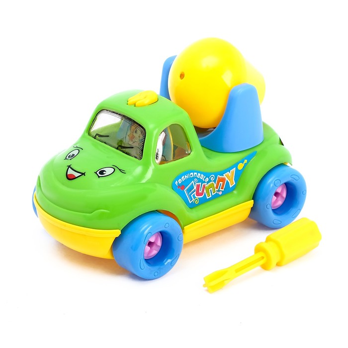 Конструктор для малышей «Бетономешалка», 20 деталей, МИКС