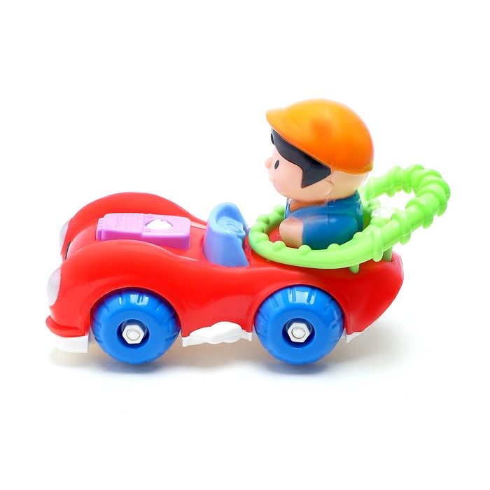 Конструктор для малышей «Забавный автомобилист», 18 деталей, цвета МИКС