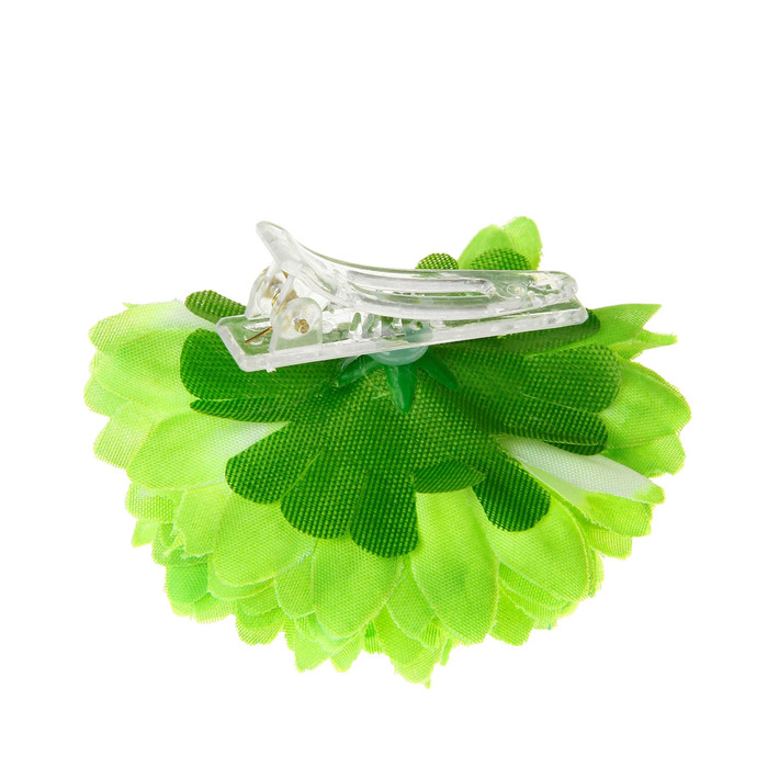 Зажим "Георгин", цвет зеленый