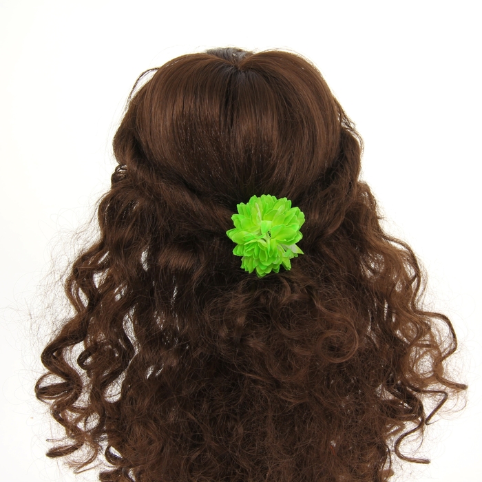 Зажим "Георгин", цвет зеленый