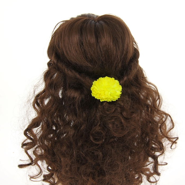 Зажим "Георгин", цвет желтый