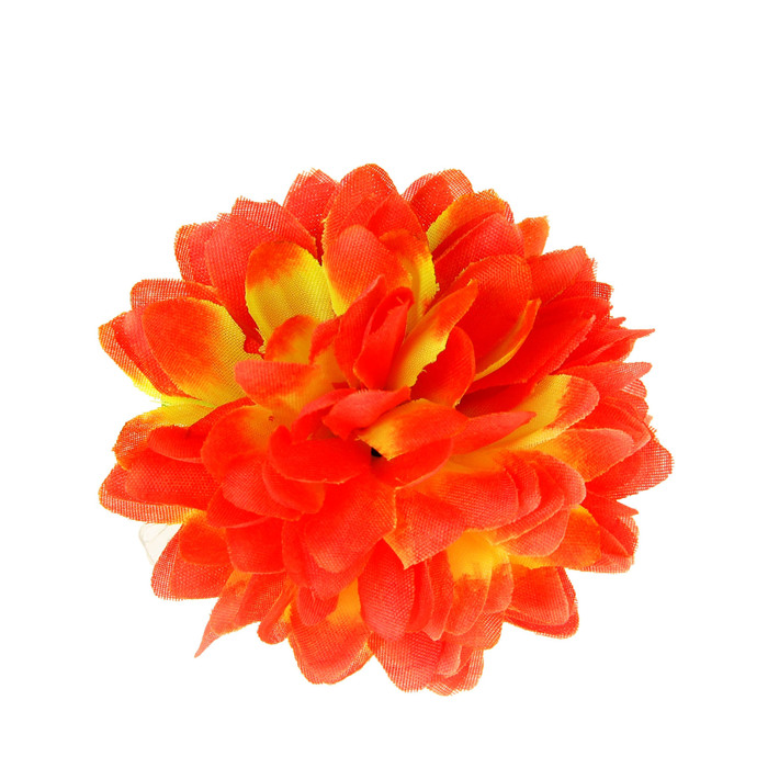 Зажим "Георгин", цвет оранжевый